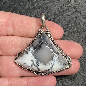 Dendritic Opal Pendant Crystal Stone Jewelry